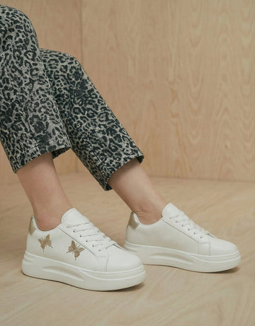 Butterfly Embroider Minimalist Fashion Shoes