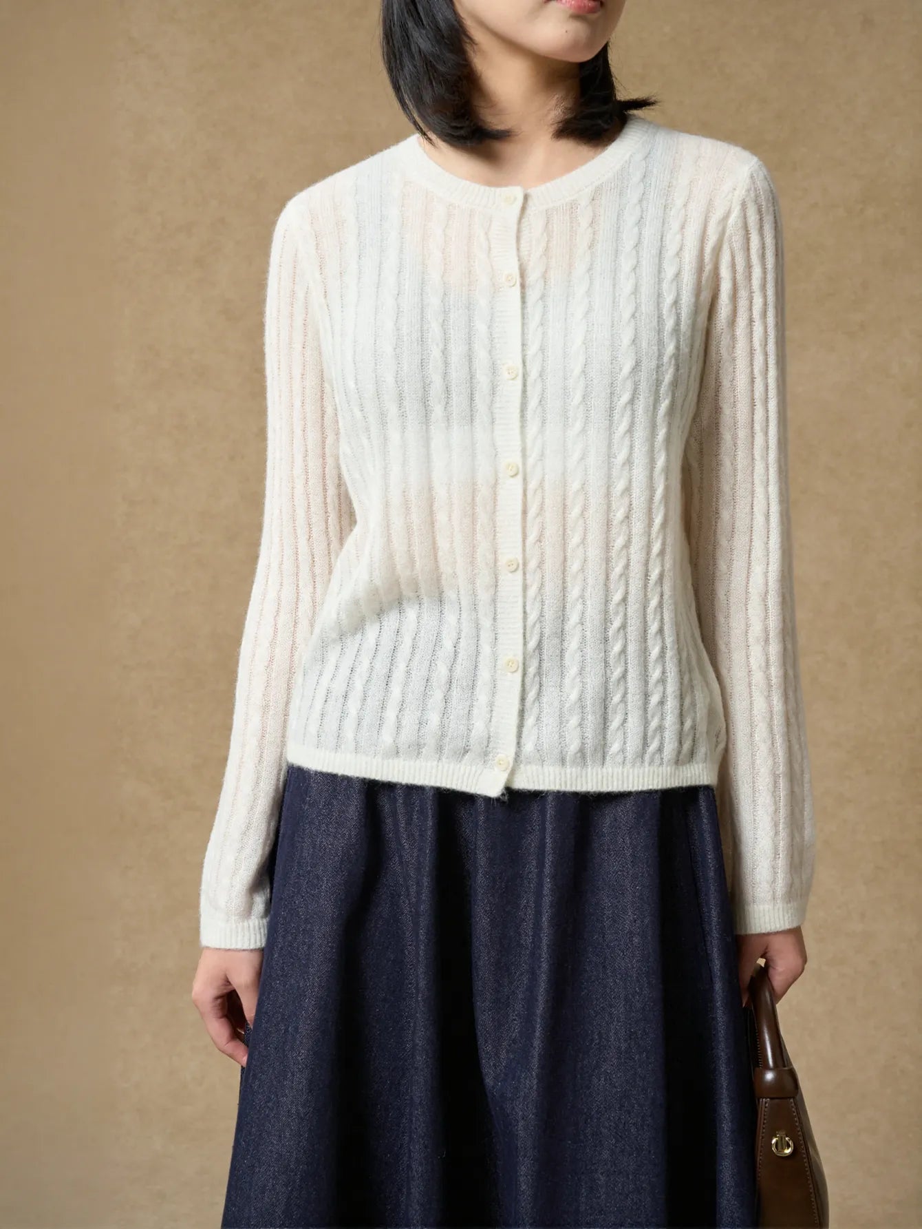 Cozy Cable Knit Button Cardigan