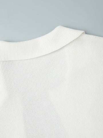 Cozy Ribbed Knit Cardigan Dress Set