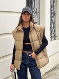 Oversized Puffer Vest Sleeveless Jacket