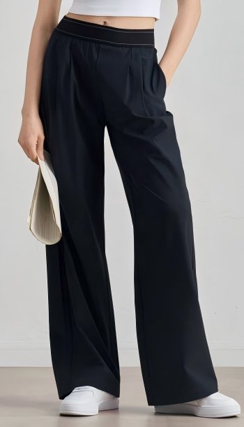 High Waisted Wide Leg Athletic Pants