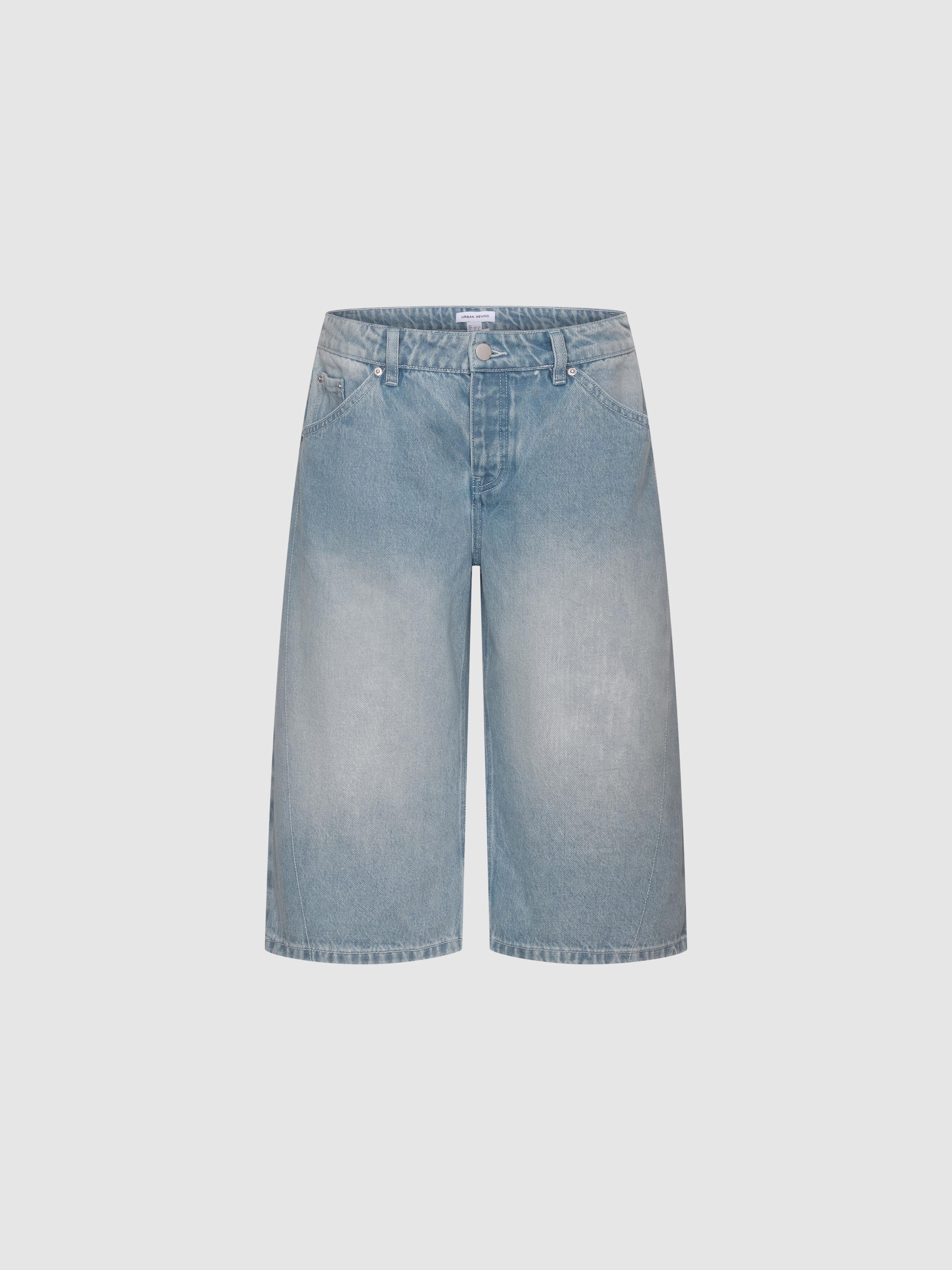 Cropped Barrel Leg Jeans