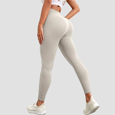 Sculpting Butt Lifting Ribbed Yoga Leggings