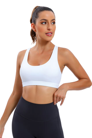 Strappy Back Supportive Sports Bra