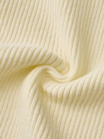 Urban Revivo Contrast Lace Trim Collared Knitted Cardigans-Navy Blue