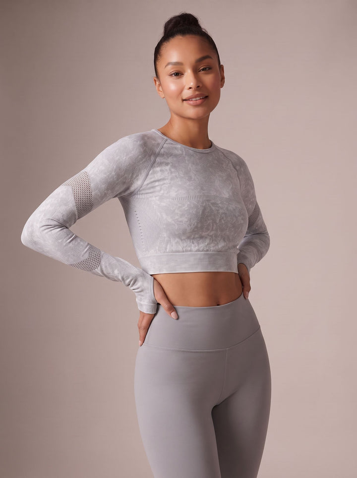 Seamless Breathable Thumbhole Yoga Top