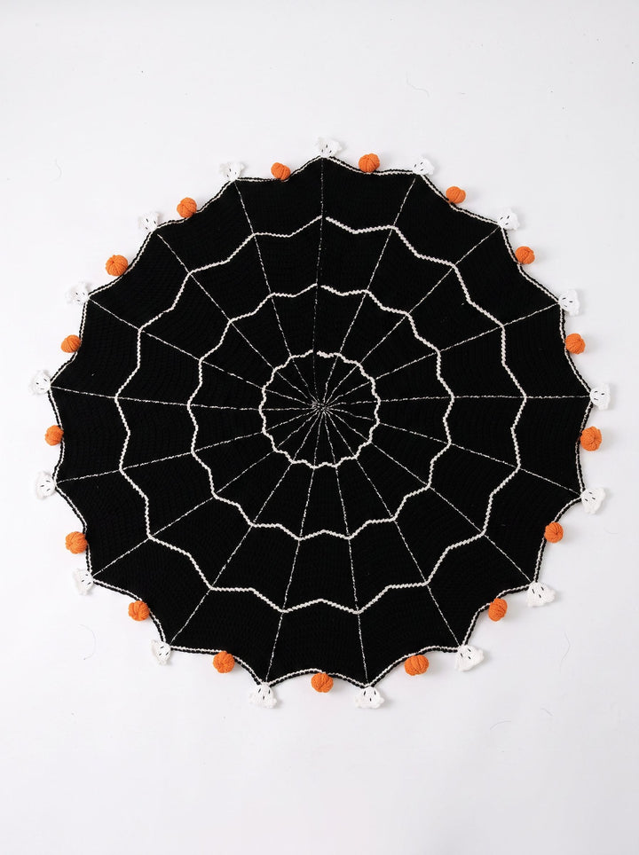 Cozy Spooky Spider Web Throw Blanket
