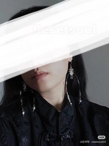 Edgy Gothic Statement Dangle Earrings