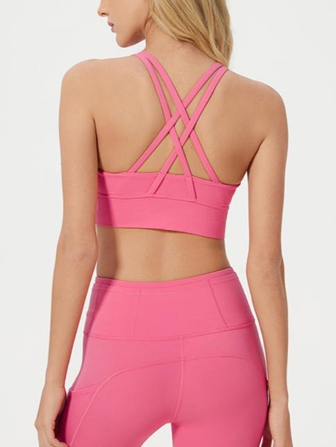 Multi-Strap Crisscross Back Stylish Sports Vest-Multicolor