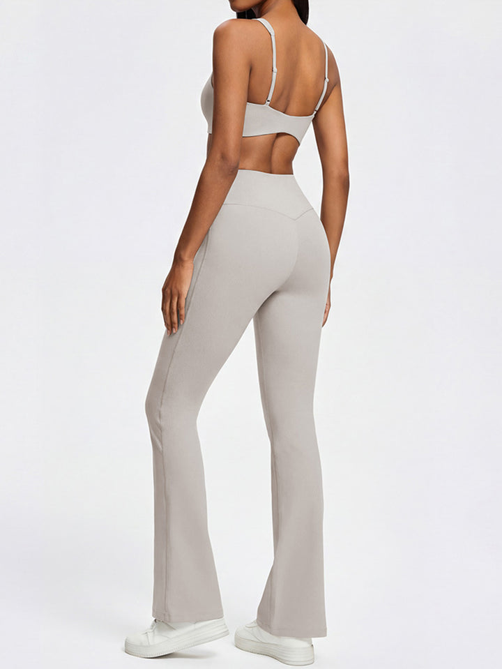 Seamless High Waisted Flare Yoga Set