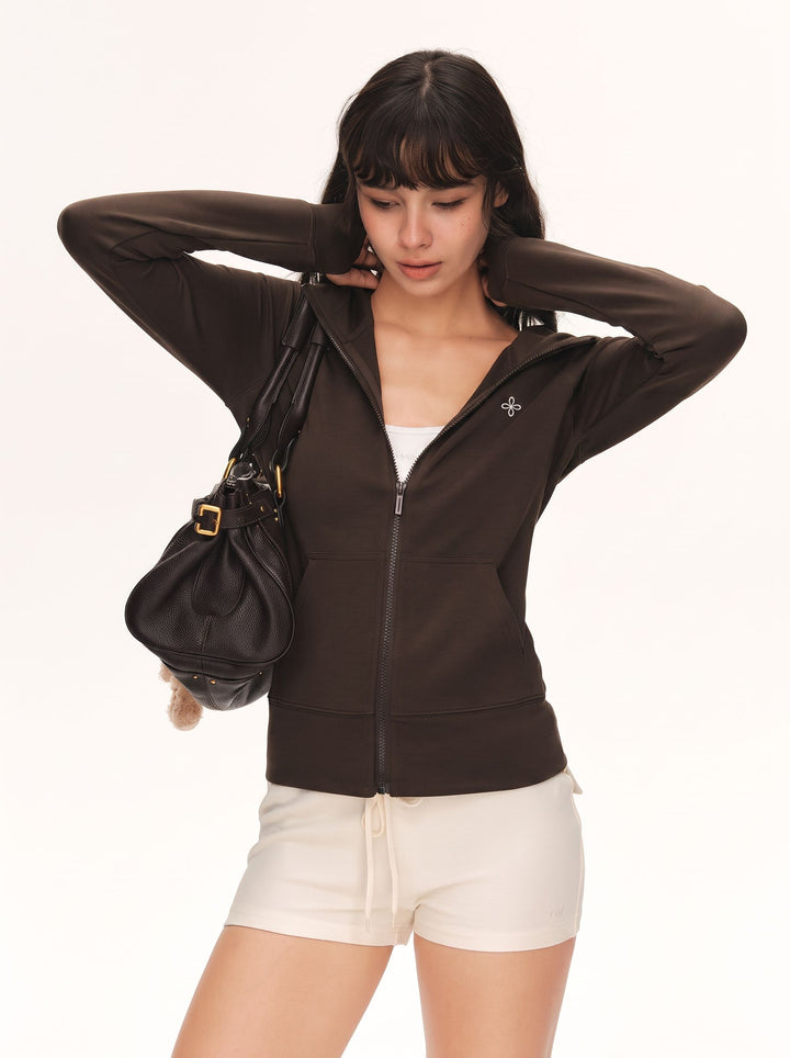 Slim Fit Zip Up Hoodie
