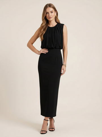 Side Slit Sleeveless Dress