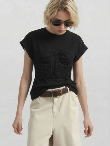 Lace Detail Cotton Top
