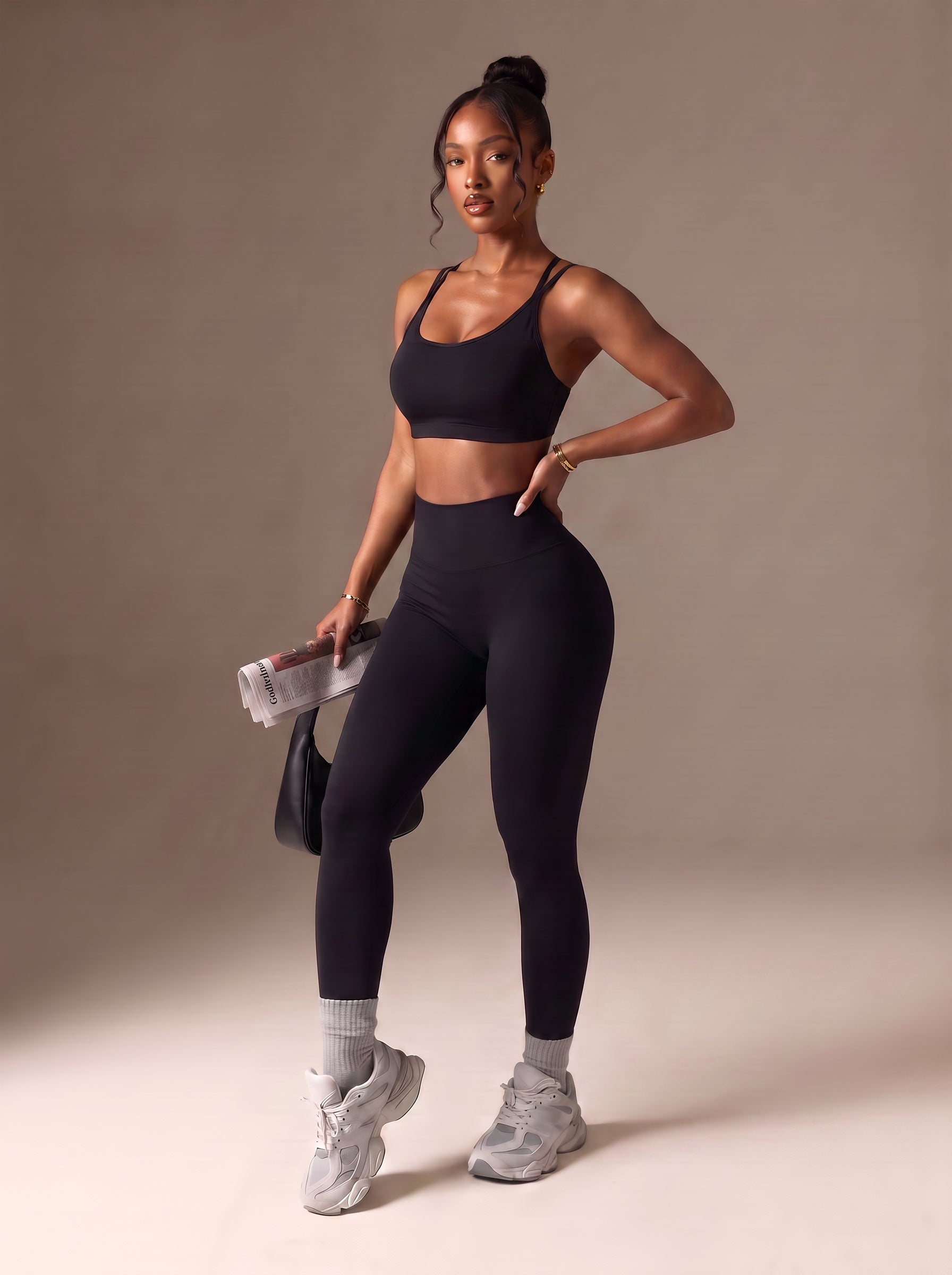 Seamless High Waisted Workout Legging Set