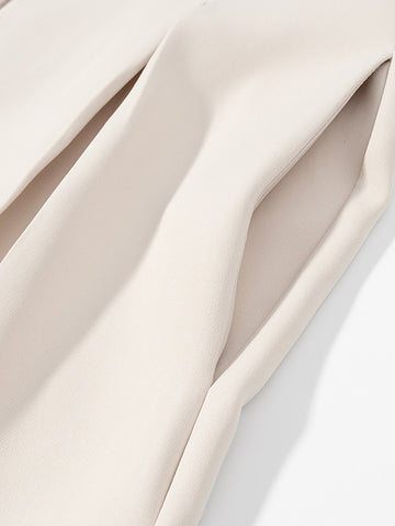 Sleek Tailored Vest Wide Leg Pants Set
