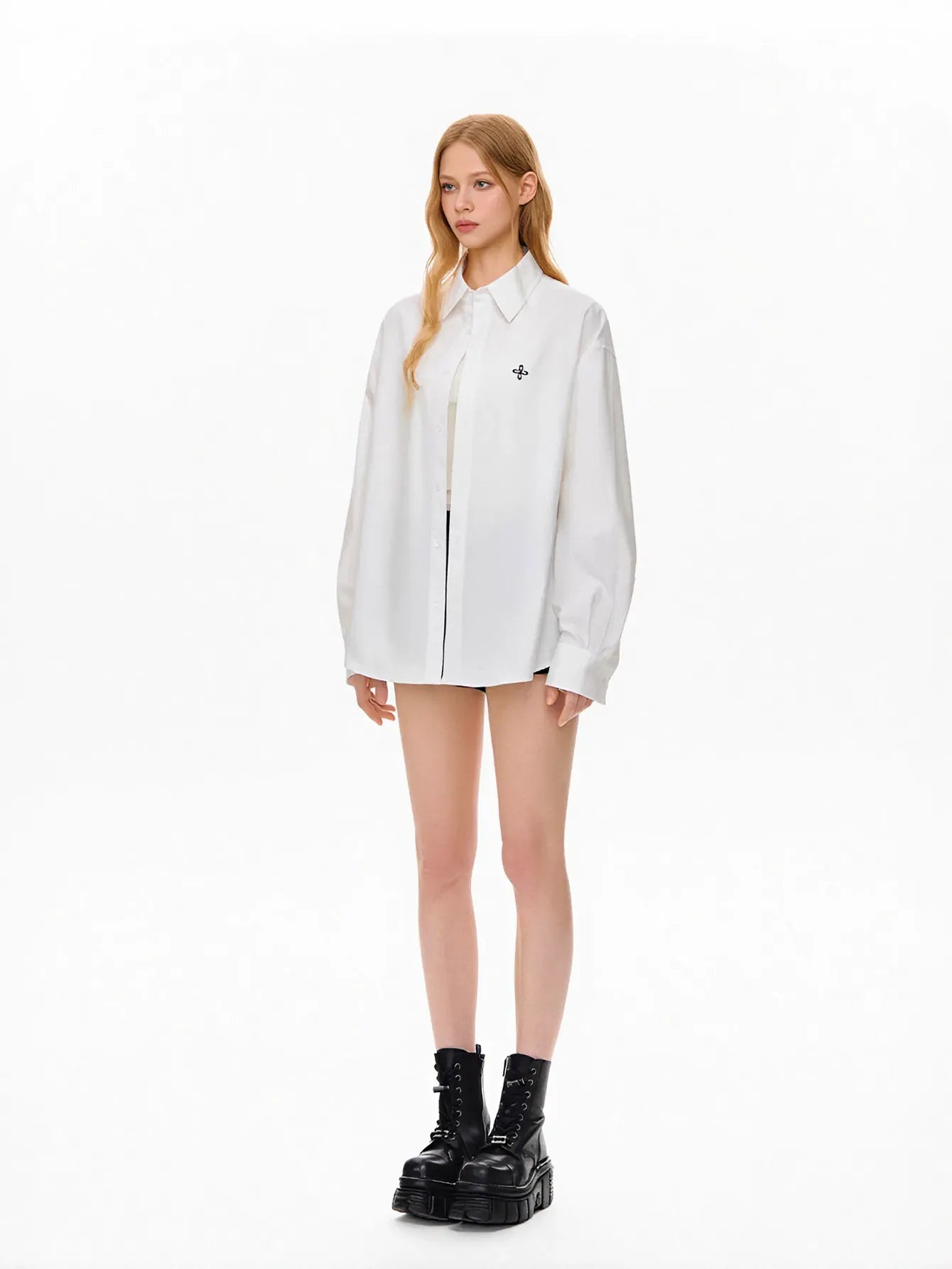 Oversized Casual Button Down Shirt
