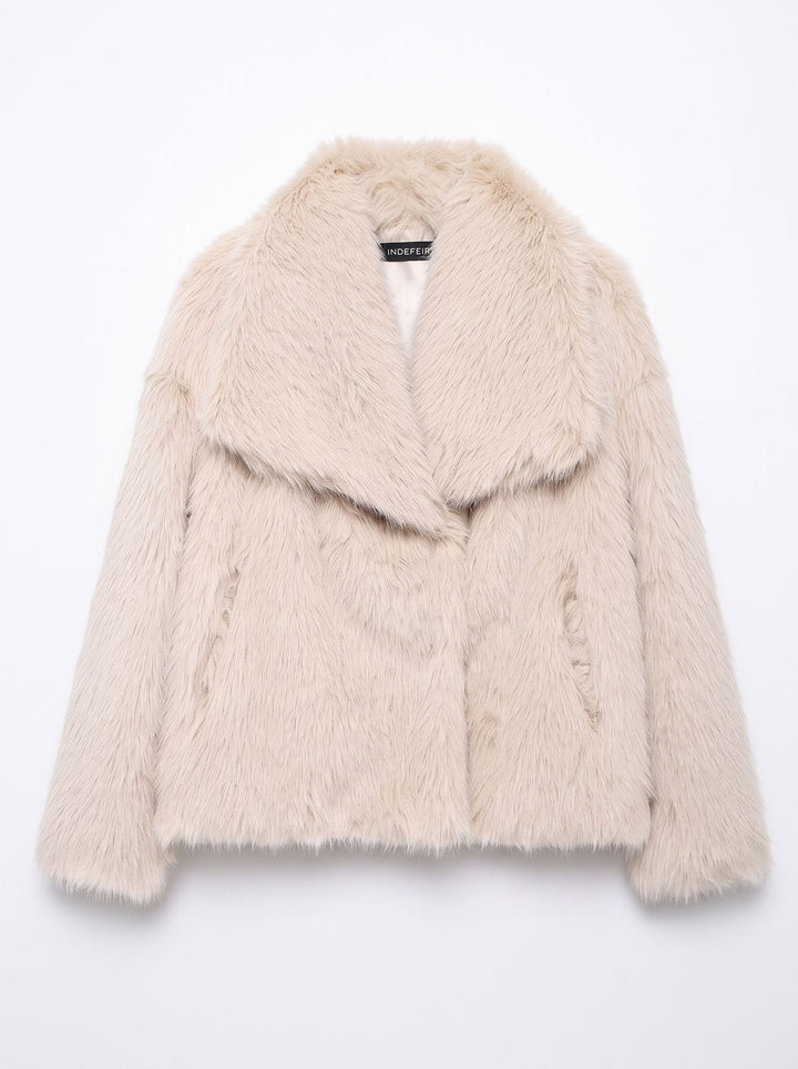 Plush Soft Cropped Faux Fur Coat
