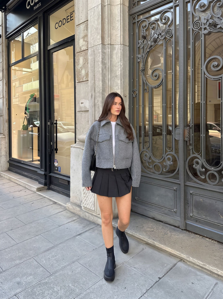 Cozy Textured Zip Up Jacket