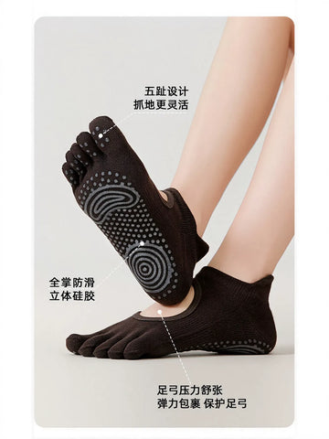 Non Slip Open Toe Yoga Socks