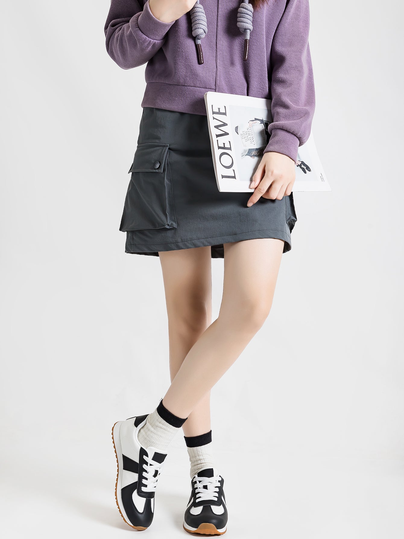 Two-Tone Design Cushioned Sole German Trainers