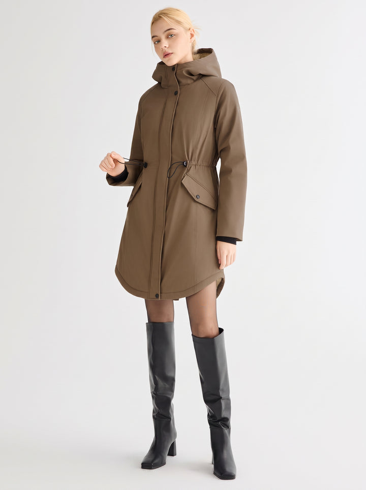 Waterproof Hooded Utility Parka Jacket