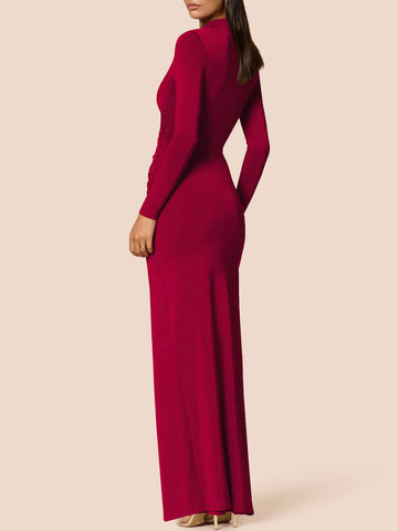 High-Slit Glamorous Bodycon Maxi Dress