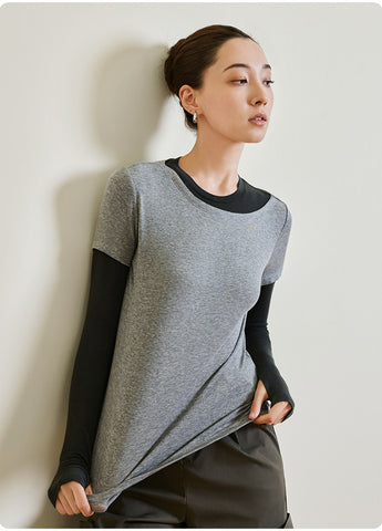 Layered Look Soft Comfy Lounge Top