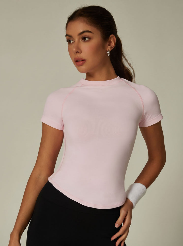 Seamless Form Fitting Athletic T Shirt
