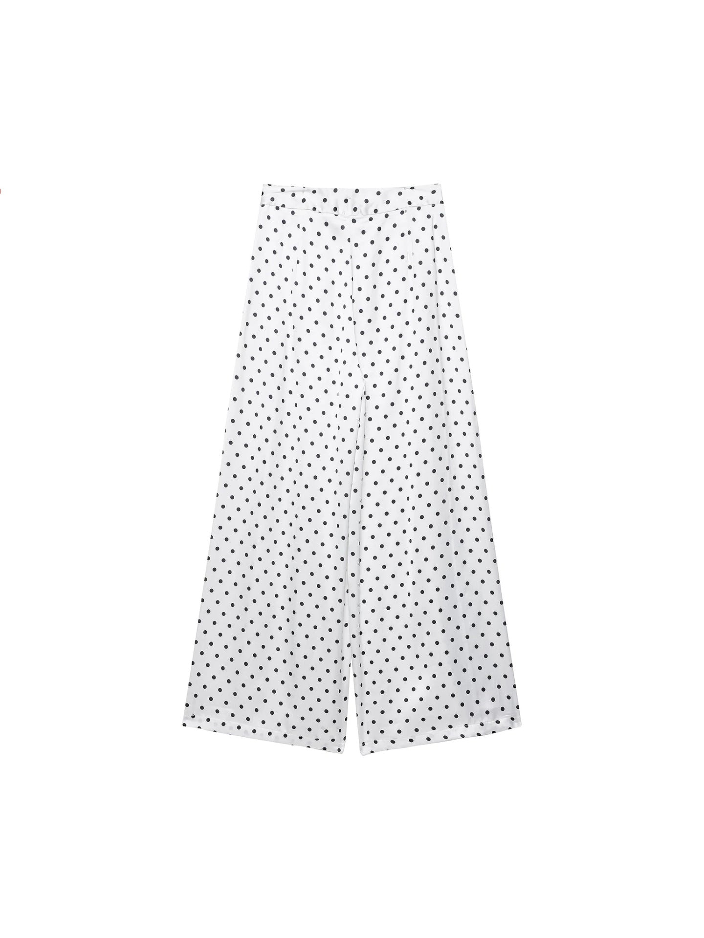 Vintage Polka Dot Wide Leg Pant Set