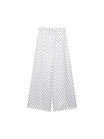 Vintage Polka Dot Wide Leg Pant Set