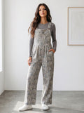 Casual Corduroy Wide Leg Jumpsuit