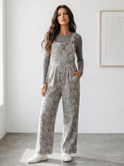 Casual Corduroy Wide Leg Jumpsuit