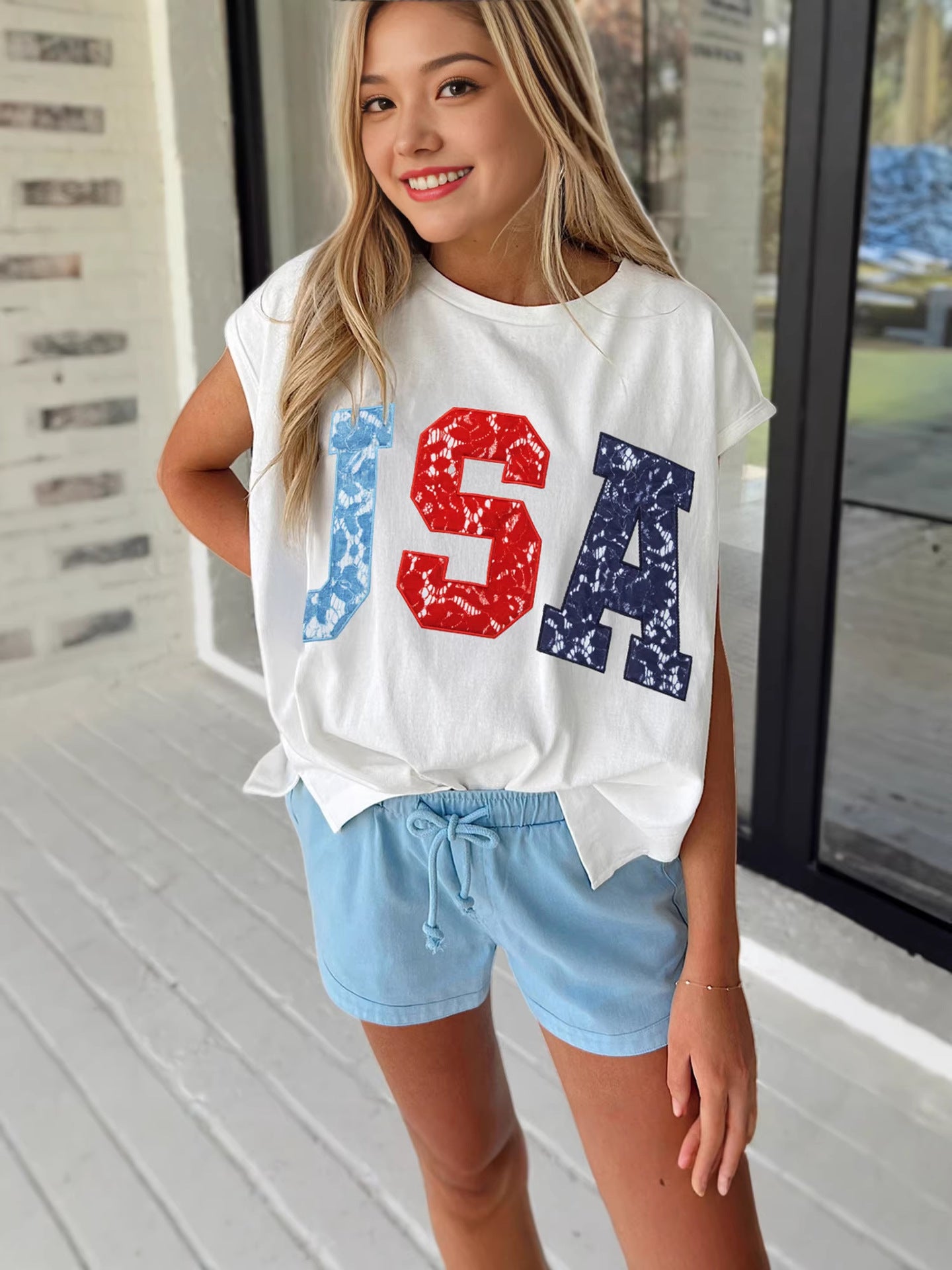 USA Graphic Tie Dye T-Shirt
