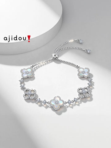 Dainty Floral Mother Of Pearl Bracelet