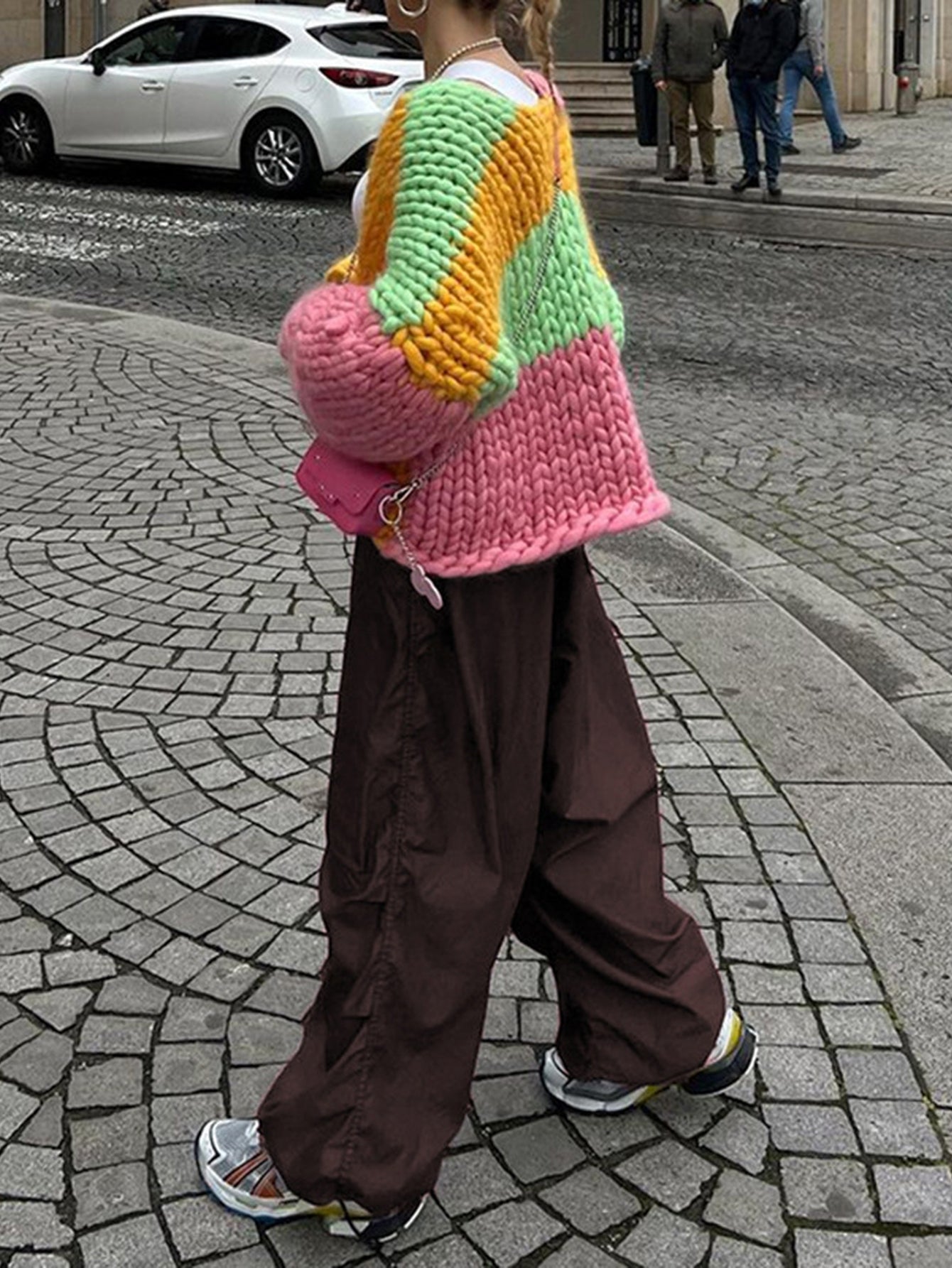 Low Rise Baggy Parachute Pants
