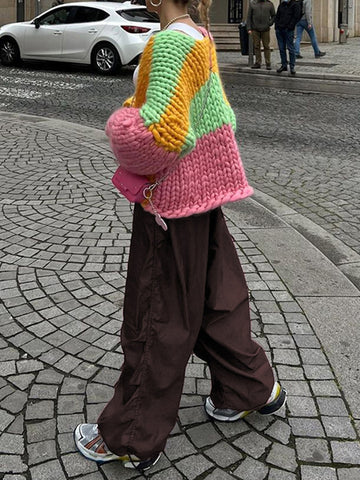 Low Rise Baggy Parachute Pants
