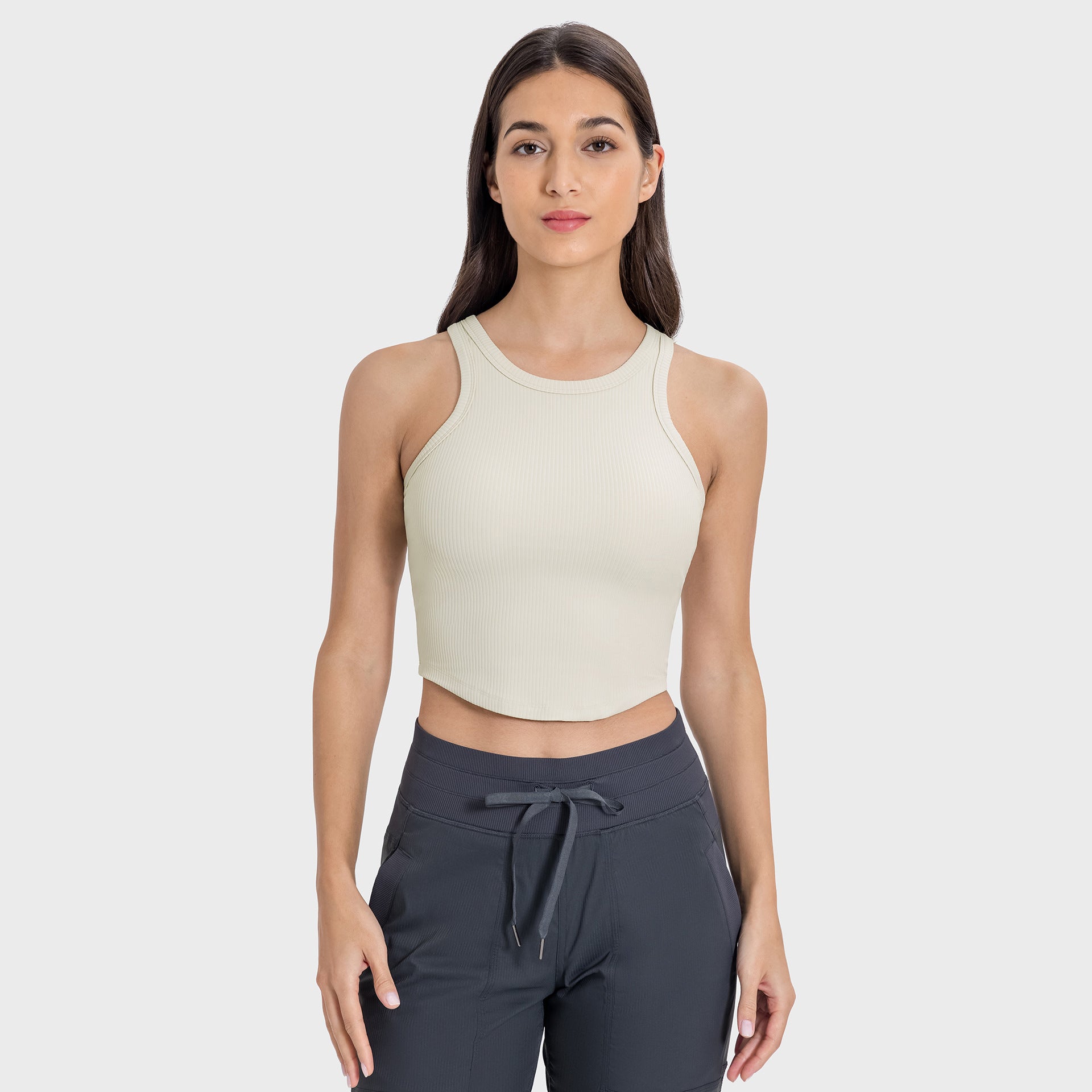 Built-In Cup Non-Shift Shockproof Athletic Vest-Multicolor