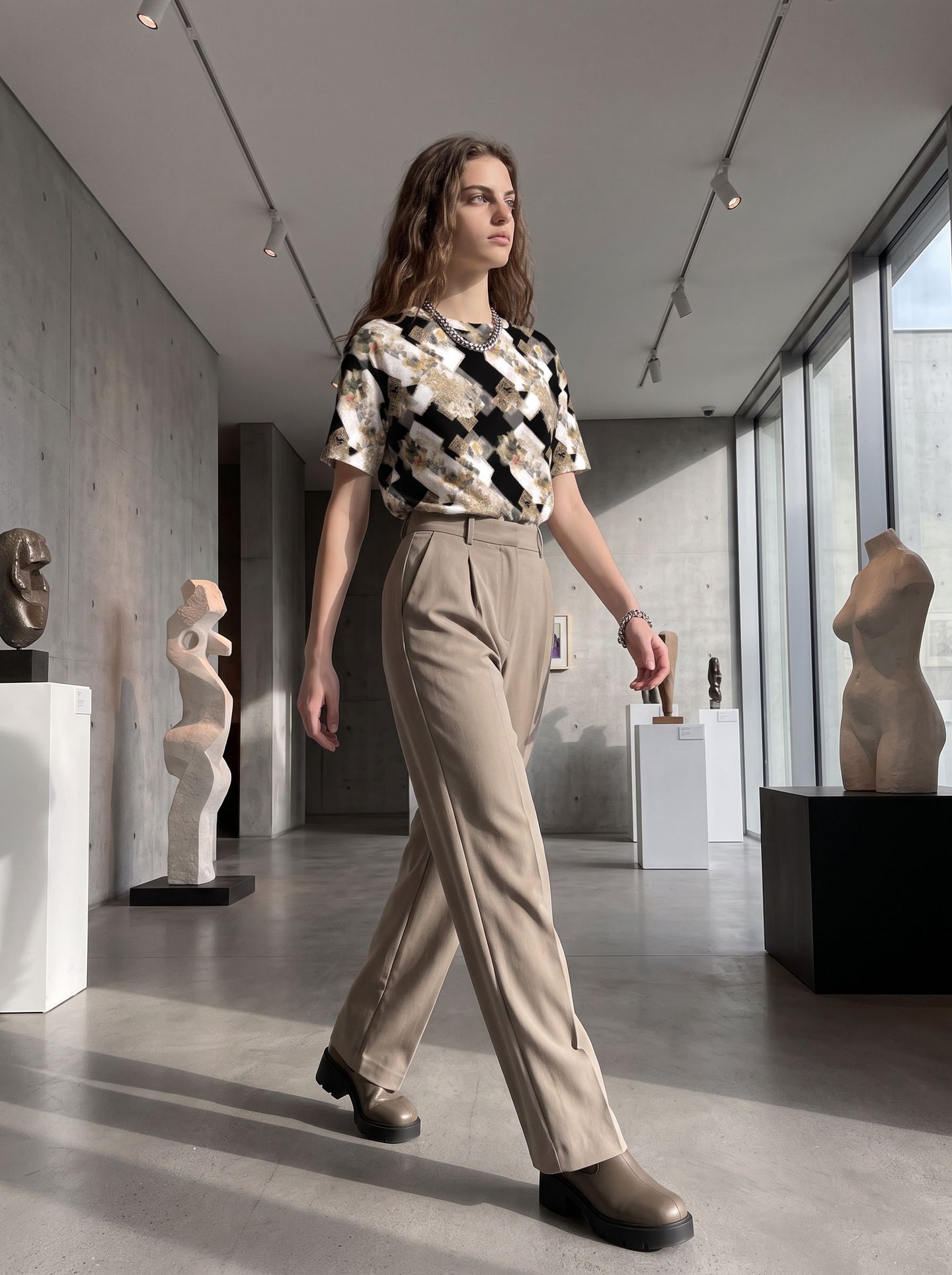 Jash Vasanwala's Vintage Floral Diamond Print T-Shirts