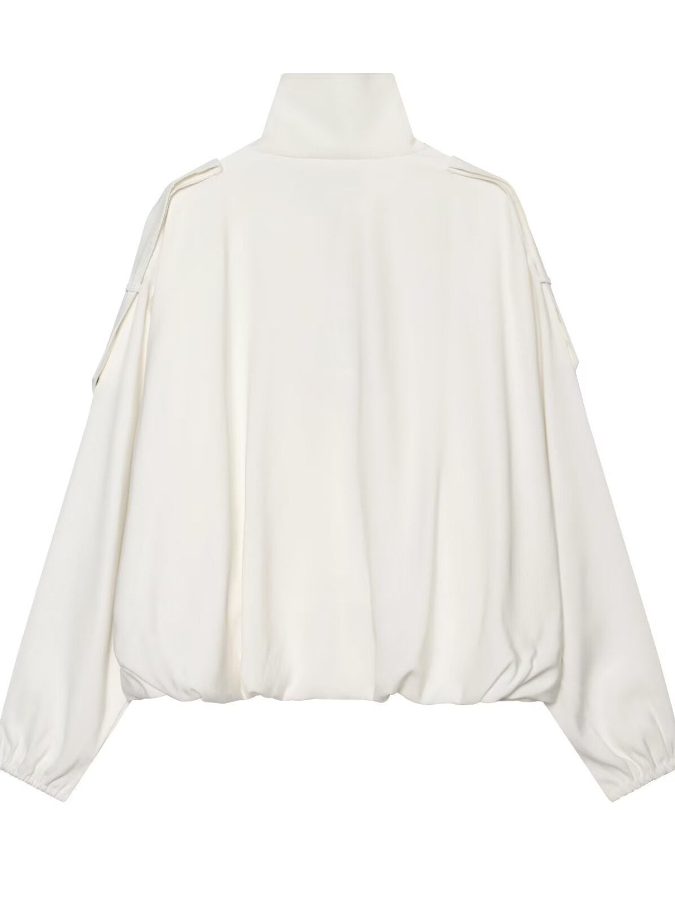 Oversized Stand Collar Utility Jacket