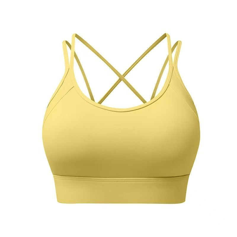 Sexy Crisscross Back Sports Bra