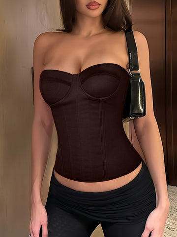 Strapless Sculpting Bodycon Corset Top