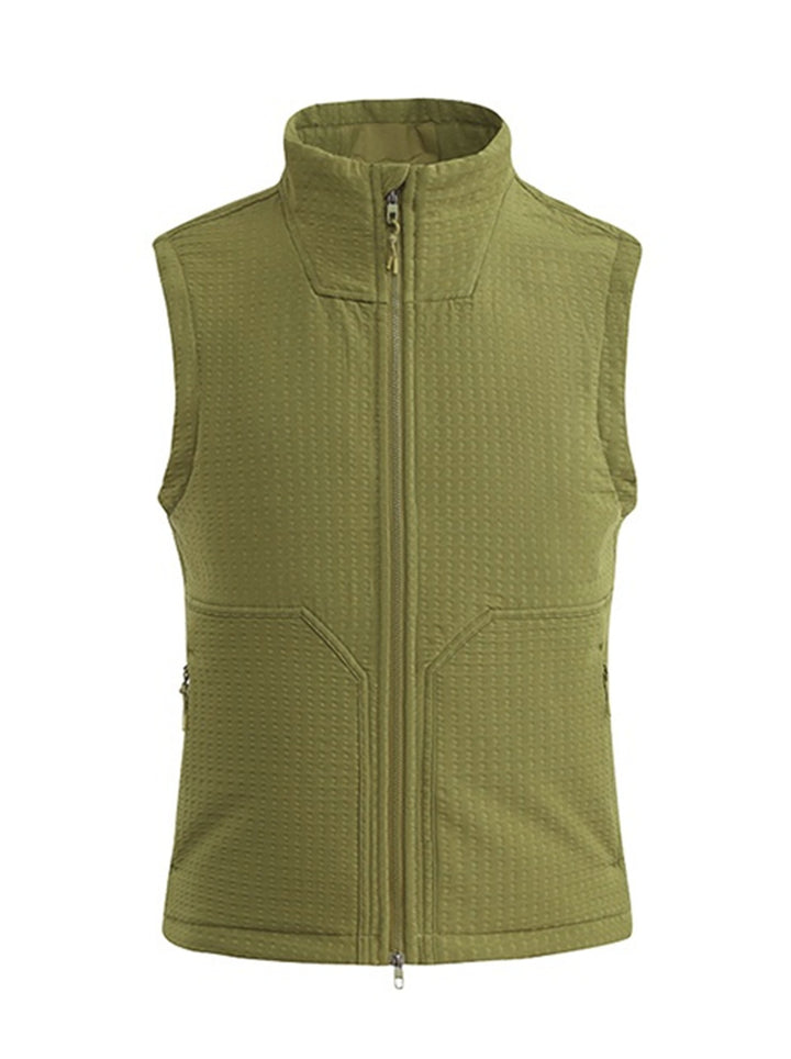 Lightweight Quilted Stand Collar Vest