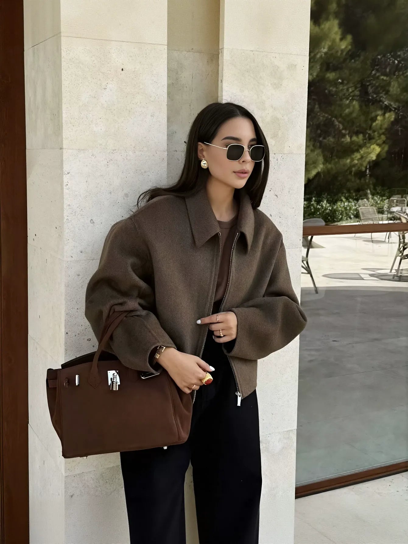 Cozy Oversized Zip Up Jacket