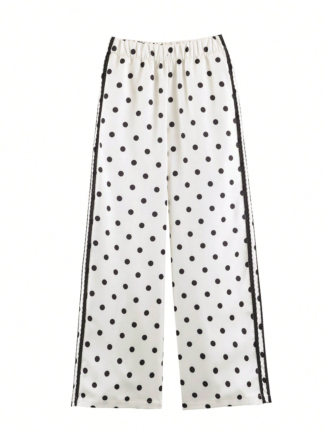 Polka Dot Casual Lounge Pants Set