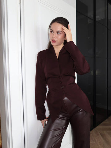 Tailored Slim Fit Buttoned Blazer