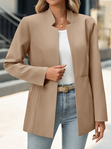 Tailored Slim Fit Open Blazer