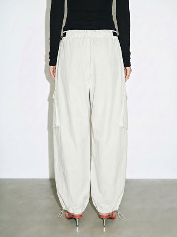 Cropped Cargo Pocket Pants