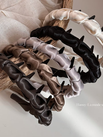 Satin Pleated Non Slip Headband