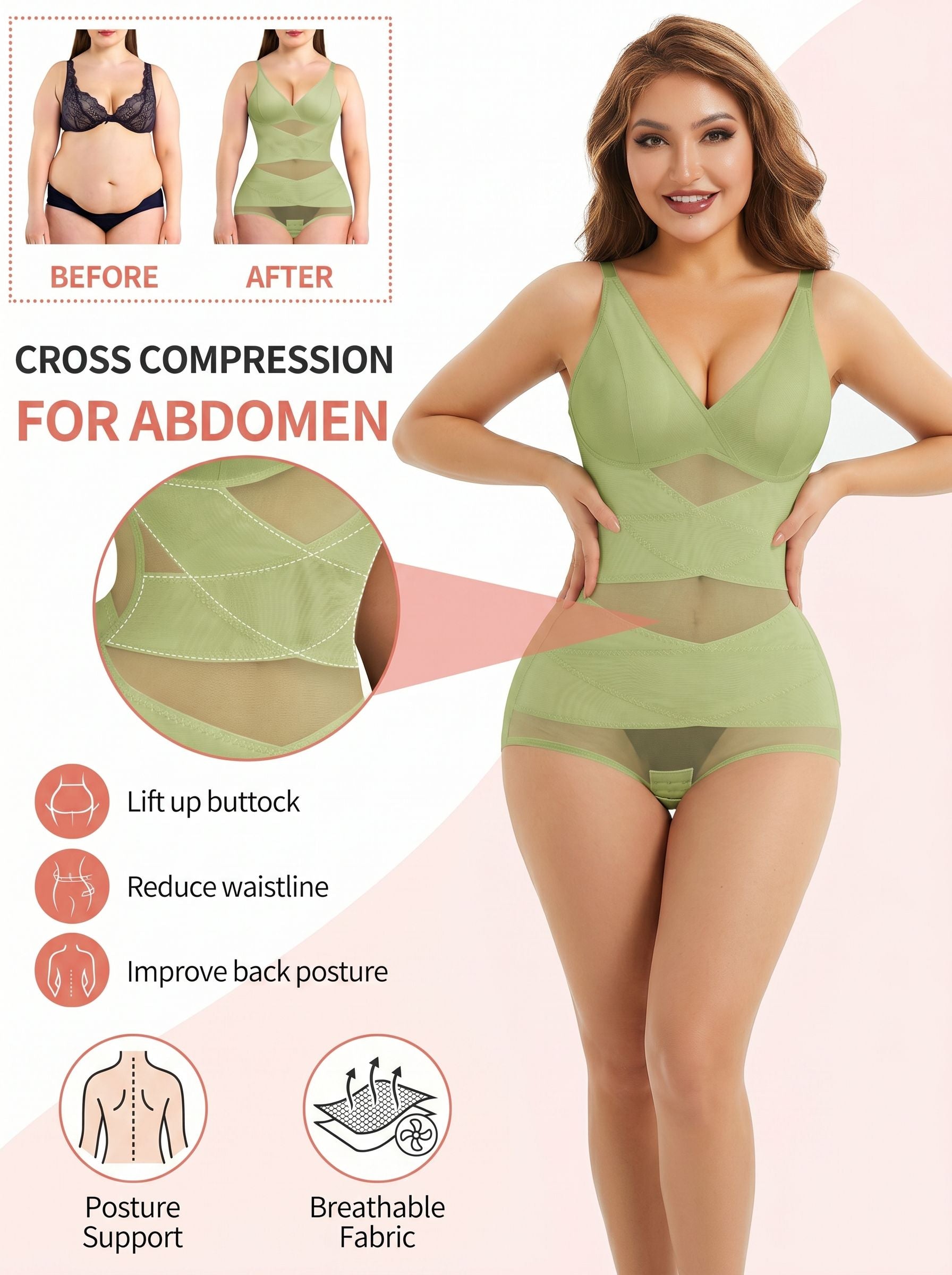 Seamless Tummy Control Sculpting Bodysuit