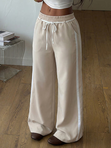 High Waisted Side Stripe Pants